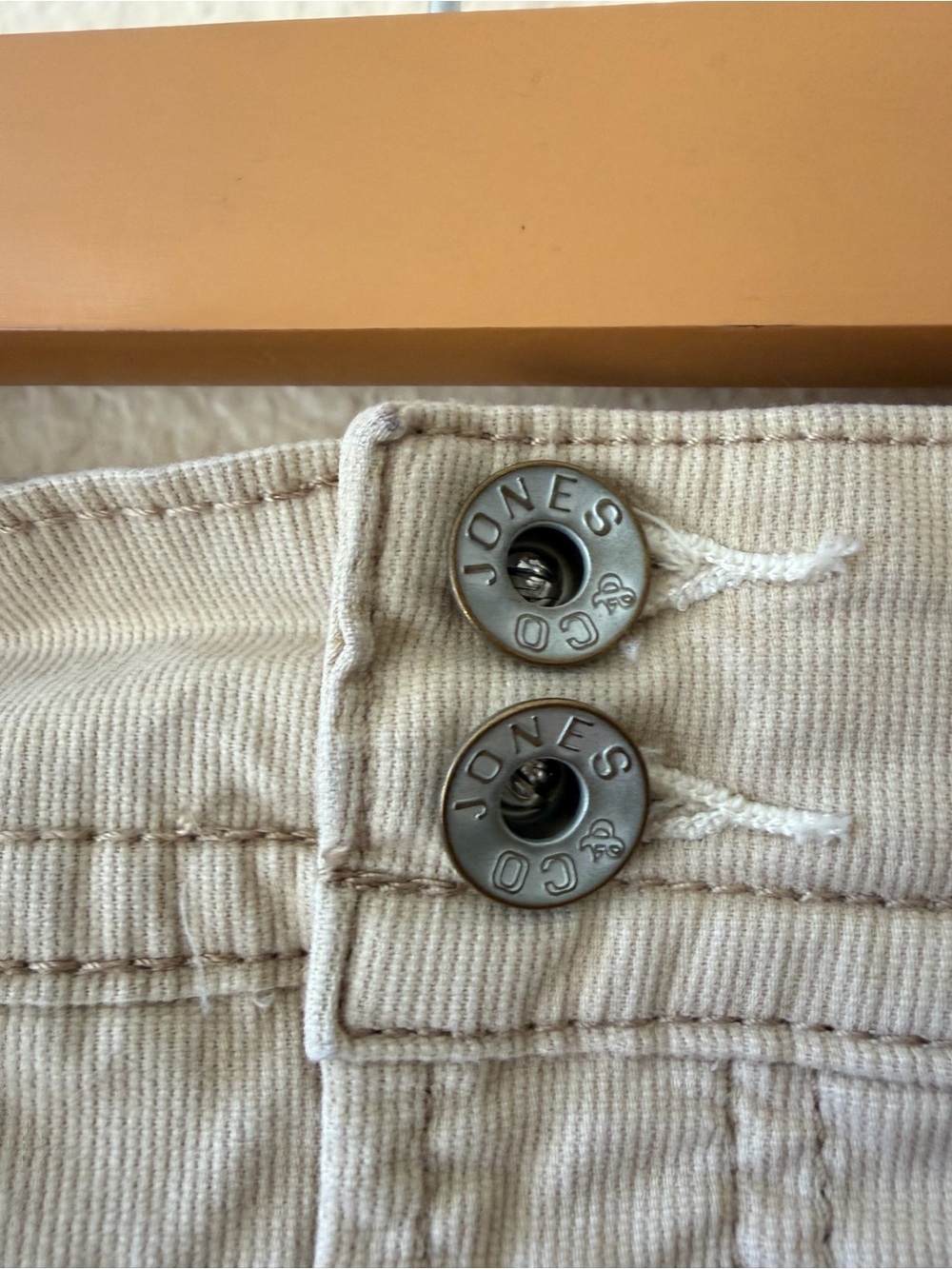 Jones & Co Beige Denim Skort Y2K Mini Skirt Built In Shorts Casual Khaki Bottoms - Picture 4 of 7